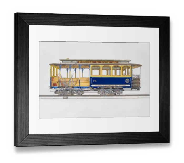 Framed Print : USA, California, San Francisco, cable car Framed Print : USA, California, San Francisco, cable car
