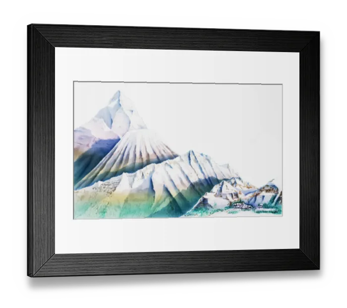 Framed Print : Contrasting altitudes in different mountain ranges Framed Print : Contrasting altitudes in different mountain ranges