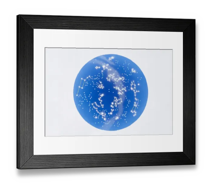 Framed Print : Celestial sphere showing southern constellation Framed Print : Celestial sphere showing southern constellation