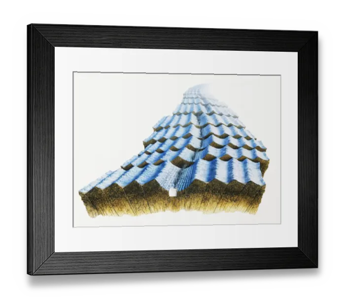 Framed Print : Ridges, rifts and valley of ocean floor, cross-section Framed Print : Ridges, rifts and valley of ocean floor, cross-section