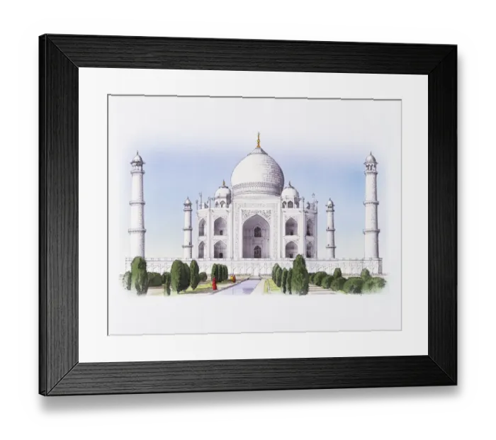 Framed Print : India, Agra, Taj Mahal, facade of mausoleum Framed Print : India, Agra, Taj Mahal, facade of mausoleum