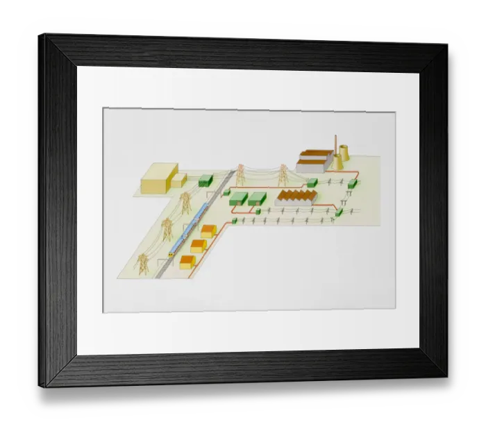 Framed Print : Electricity supply Framed Print : Electricity supply