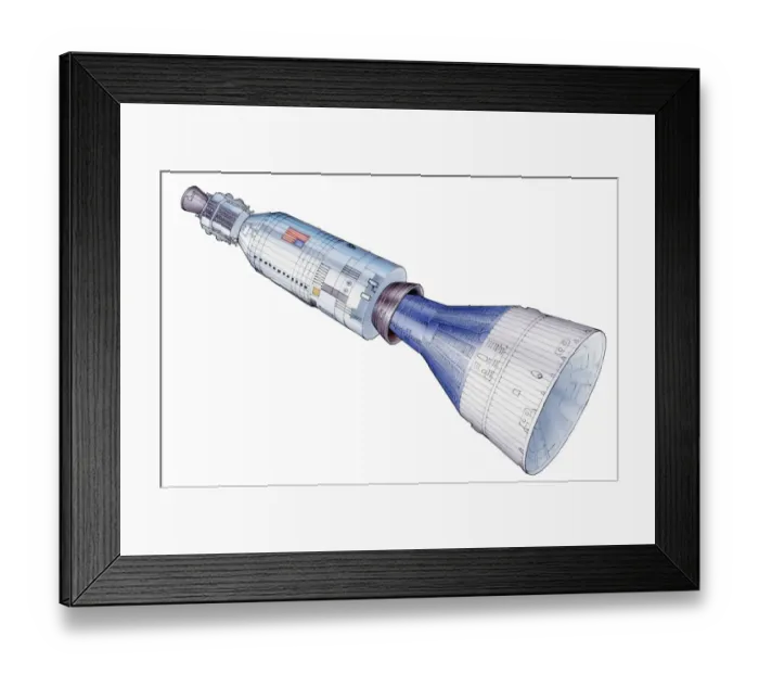 Framed Print : The 1966 USA spacecraft Gemini 8 Framed Print : The 1966 USA spacecraft Gemini 8