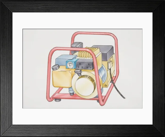 Framed Print : Illustration, generator