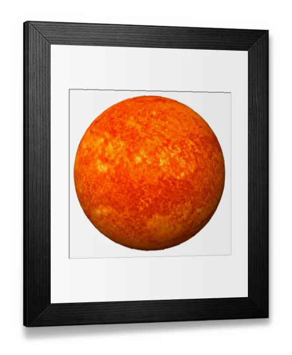 Framed Print : Red giant star, digital illustration