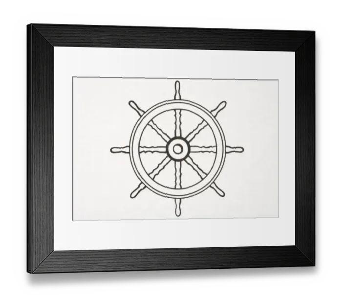 Framed Print : Ships wheel Framed Print : Ships wheel
