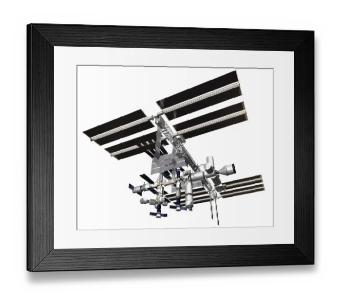 Framed Print : Space station, low angle view Framed Print : Space station, low angle view