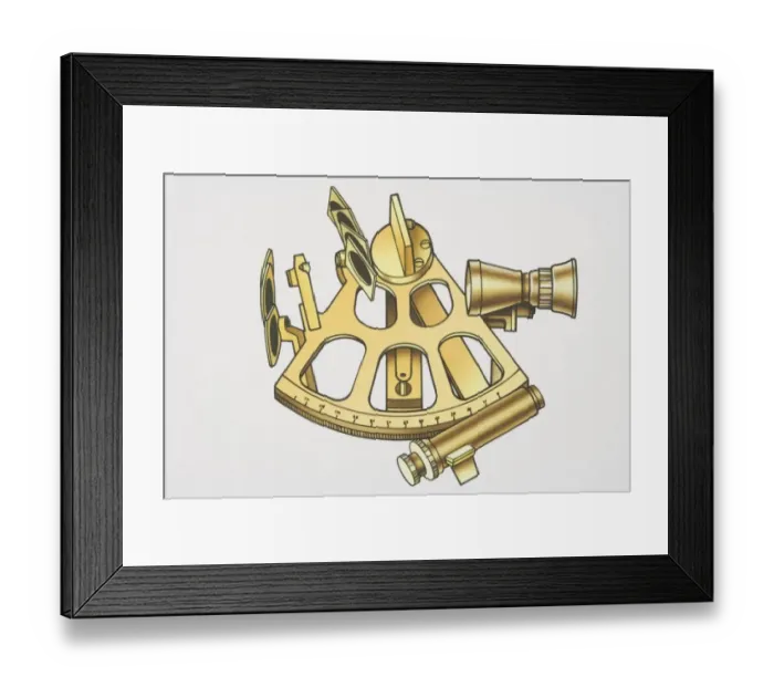Framed Print : Ships sextant Framed Print : Ships sextant