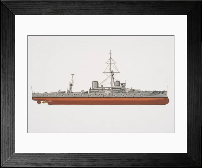 Framed Print : Battle ship carrying cannons