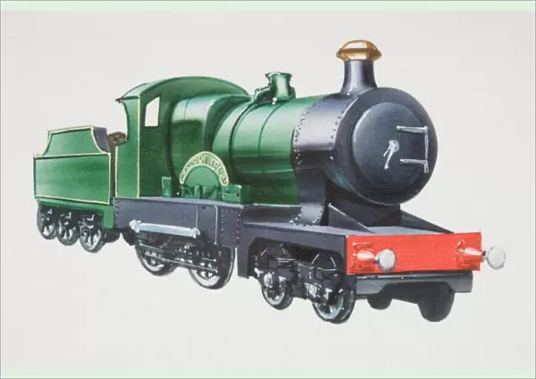City of Truro green steam engine