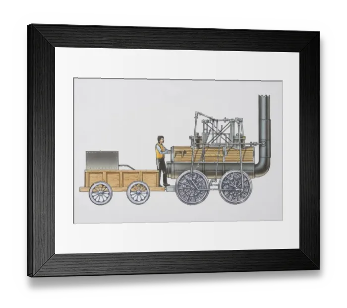 Framed Print : 1825 locomotion, side view Framed Print : 1825 locomotion, side view