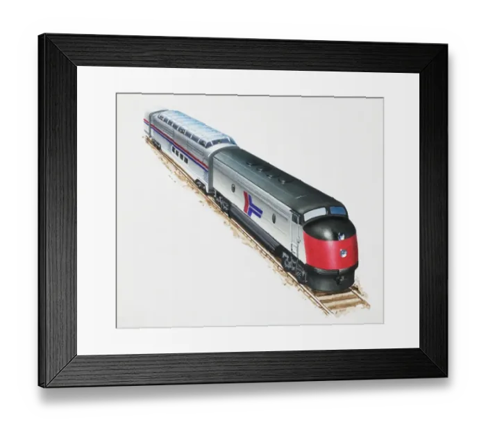 Framed Print : Passenger train Framed Print : Passenger train