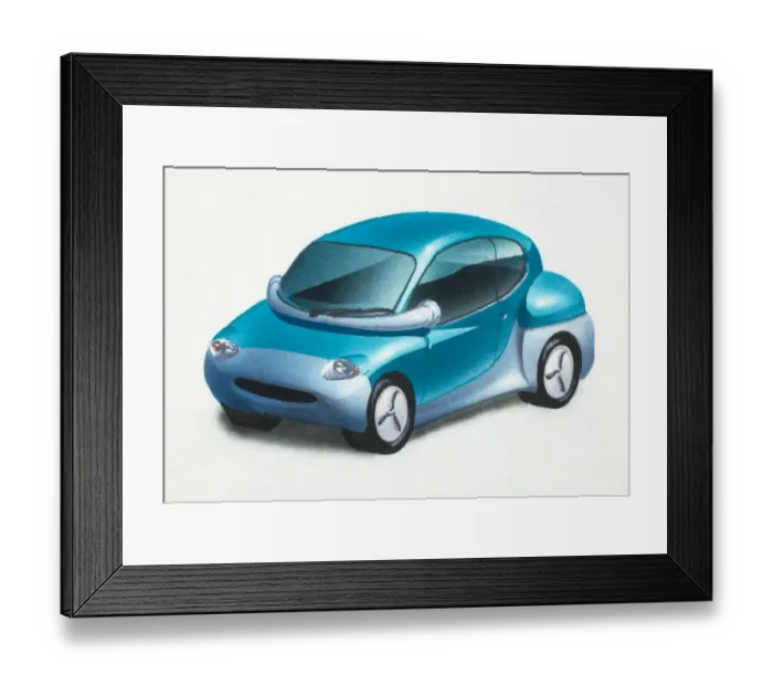 Framed Print : Futuristic car Framed Print : Futuristic car