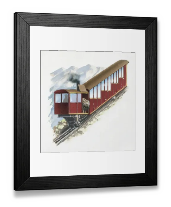 Framed Print : Funicular train Framed Print : Funicular train