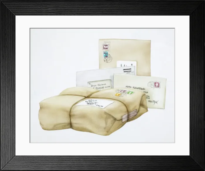 Framed Print : Various postal packages Framed Print : Various postal packages