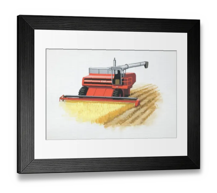 Framed Print : Combine harvester Framed Print : Combine harvester