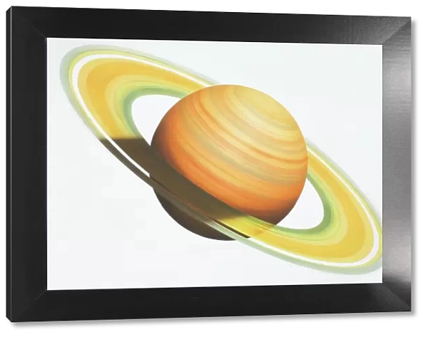 The planet Saturn, illustration
