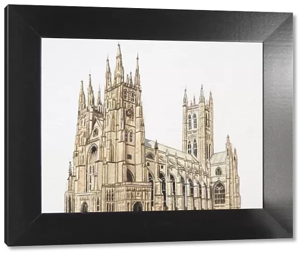 Artwork of Canterbury cathedral