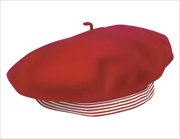 Red beret, close up