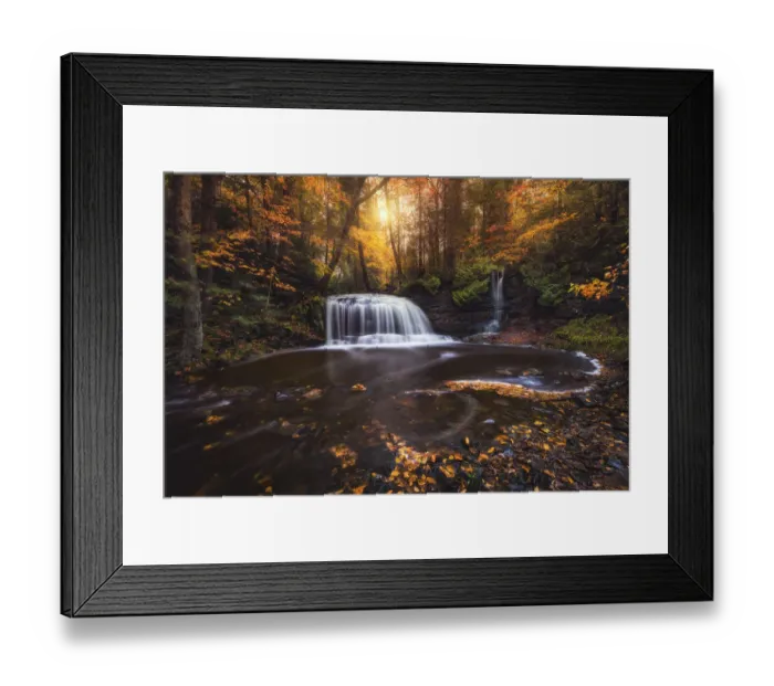 Framed Print : Secret Falls - Rock River Falls Framed Print : Secret Falls - Rock River Falls