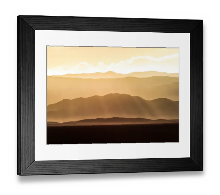 Framed Print : Valley of Fire Haze and Sun Beams Framed Print : Valley of Fire Haze and Sun Beams