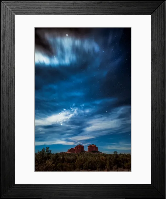 Framed Print : Sedona by Moonlight Framed Print : Sedona by Moonlight