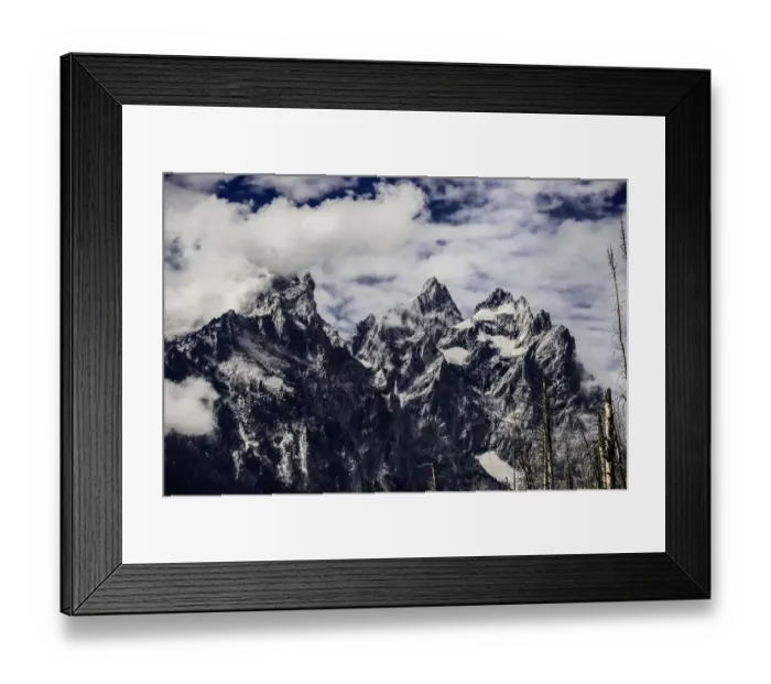 Framed Print : Grand Teton Mountain Tops