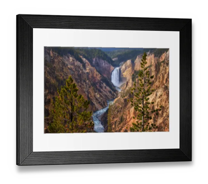 Framed Print : Prestige - Lower Yellowstone Falls Framed Print : Prestige - Lower Yellowstone Falls