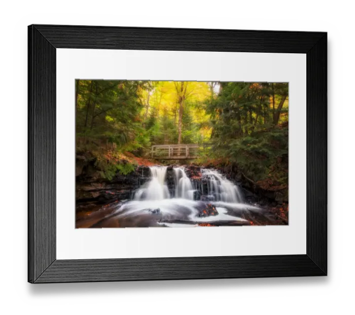 Framed Print : Upper Chapel Falls in Autumn Framed Print : Upper Chapel Falls in Autumn