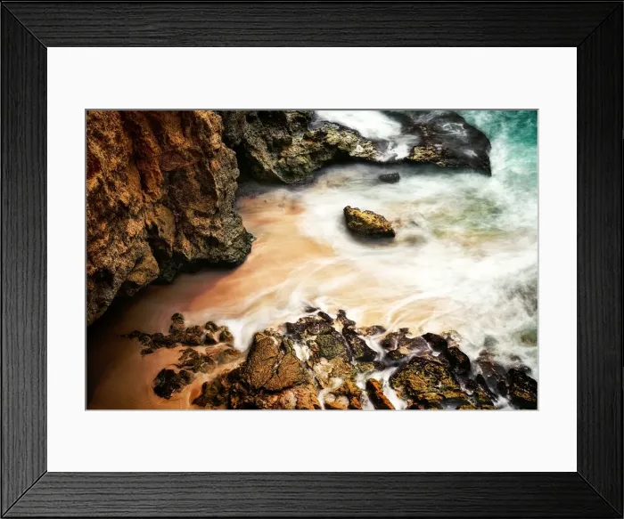 Framed Print : Cupecoy Shoreline Saint Martin Framed Print : Cupecoy Shoreline Saint Martin