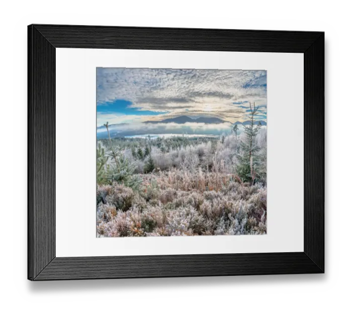 Framed Print : Frozen Highlands and Valley near River Moriston and Loch Cluanie Framed Print : Frozen Highlands and Valley near River Moriston and Loch Cluanie
