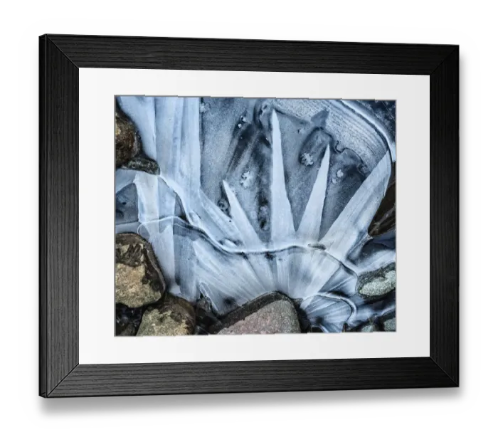 Framed Print : Liberty - River Sligachan Ice Abstraction #4 Framed Print : Liberty - River Sligachan Ice Abstraction #4