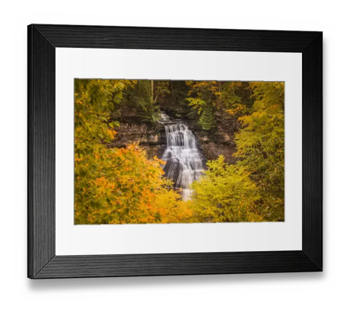 Framed Print : Chapel Falls in Fall Color Framed Print : Chapel Falls in Fall Color