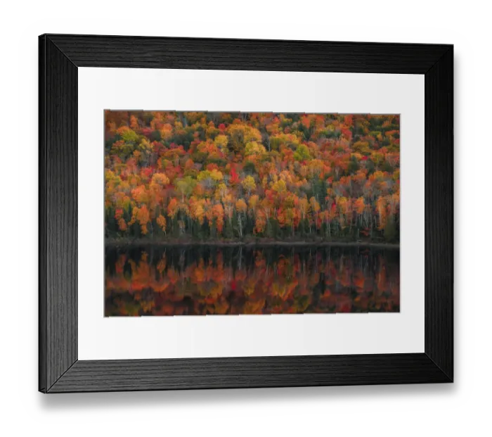 Framed Print : Lake of the Clouds Fall Color Reflections #1 Framed Print : Lake of the Clouds Fall Color Reflections #1