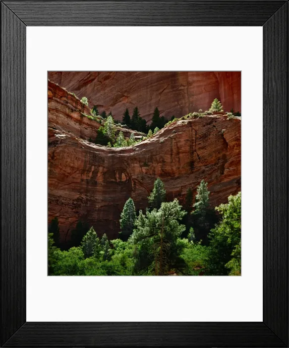 Framed Print : Red Rock outcrop along Taylor Creek Kolob Canyons Framed Print : Red Rock outcrop along Taylor Creek Kolob Canyons