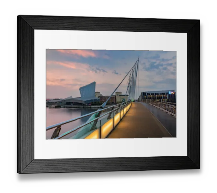 Framed Print : Media City Footbridge Framed Print : Media City Footbridge