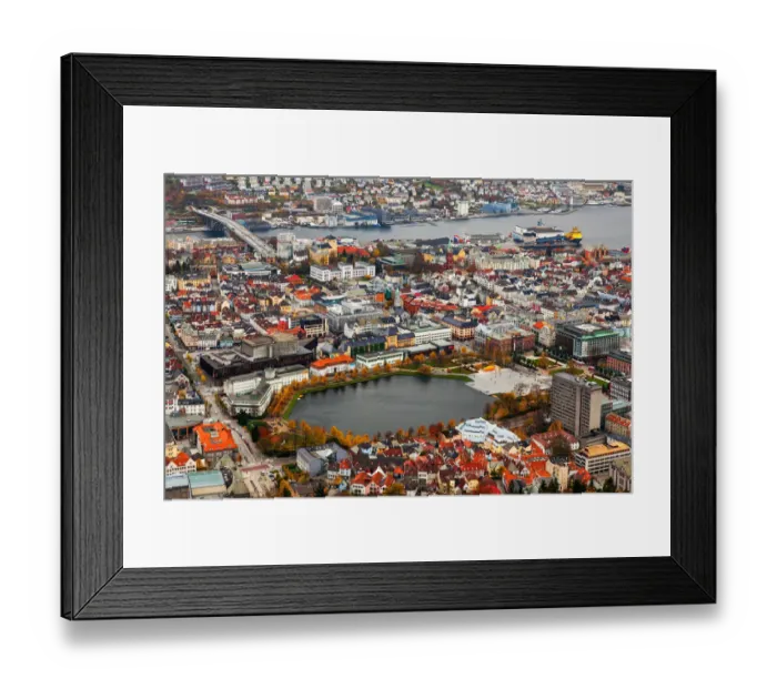 Framed Print : Bergen View