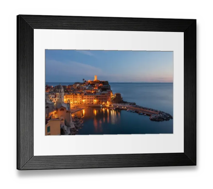 Framed Print : Vernazza Twilight Framed Print : Vernazza Twilight