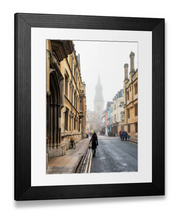Framed Print : A Walk Down Turl Street Framed Print : A Walk Down Turl Street