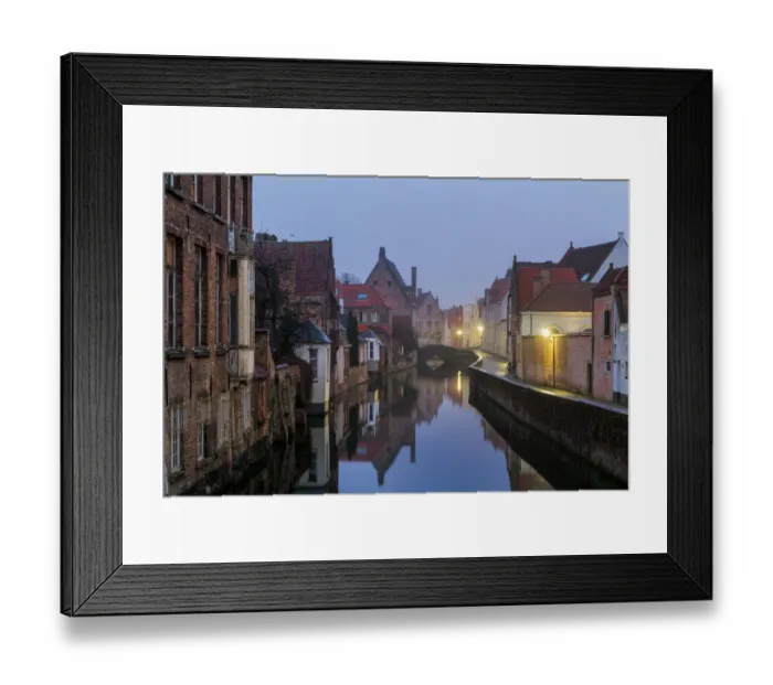 Framed Print : Atmospheric Bruges Framed Print : Atmospheric Bruges
