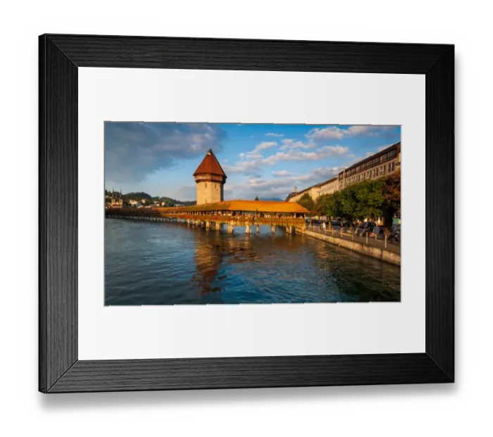 Framed Print : Chapel Bridge Framed Print : Chapel Bridge