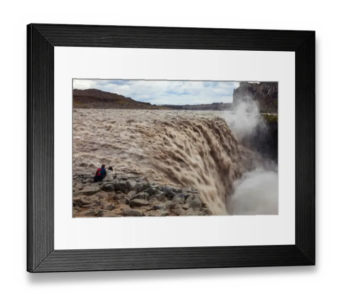 Framed Print : Detifoss Power Framed Print : Detifoss Power
