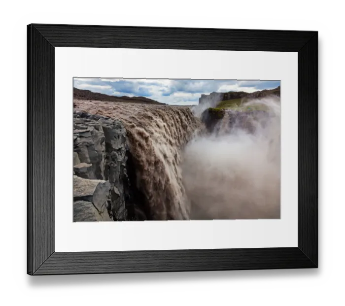 Framed Print : Detifoss Power
