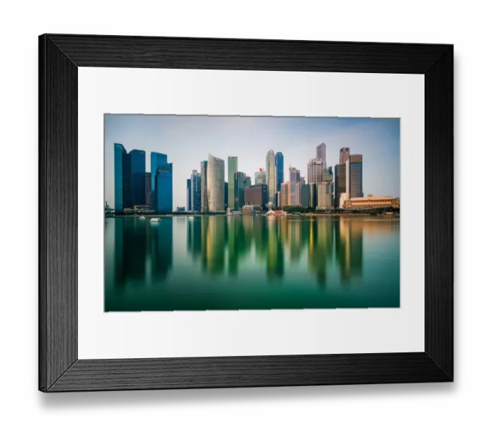Framed Print : Singapore Skyline Framed Print : Singapore Skyline