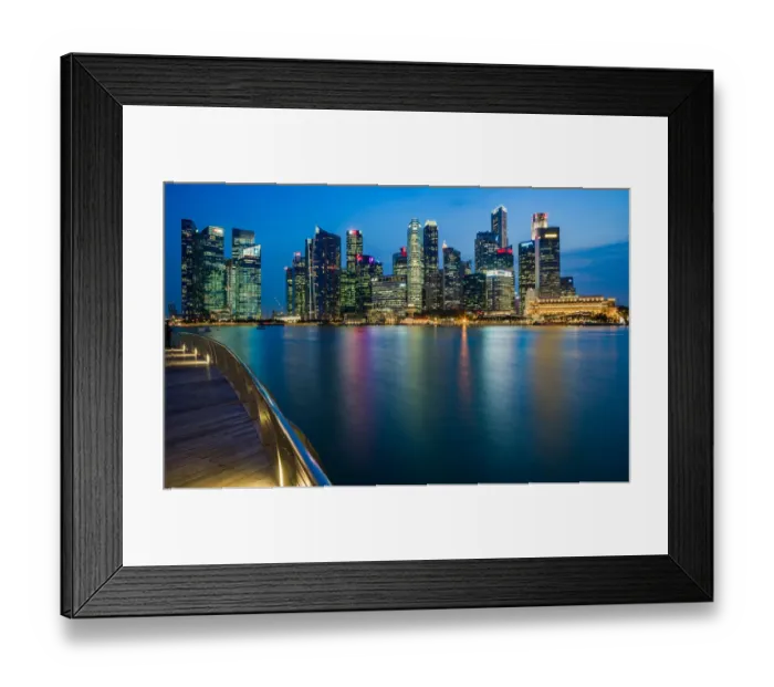 Framed Print : Singapore Skyline Framed Print : Singapore Skyline