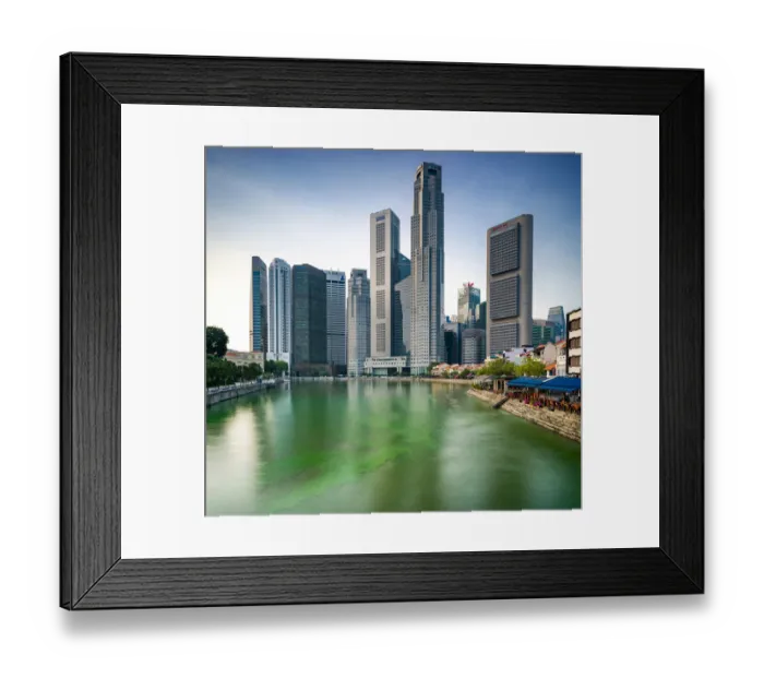 Framed Print : Downtown Singapore Framed Print : Downtown Singapore