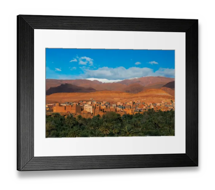 Framed Print : Moroccan Oasis Framed Print : Moroccan Oasis