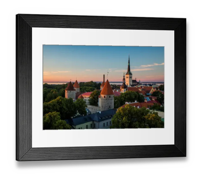 Framed Print : Golden Old Town Framed Print : Golden Old Town