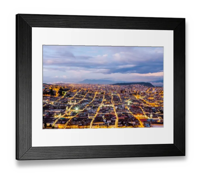 Framed Print : Quito Twilight Framed Print : Quito Twilight