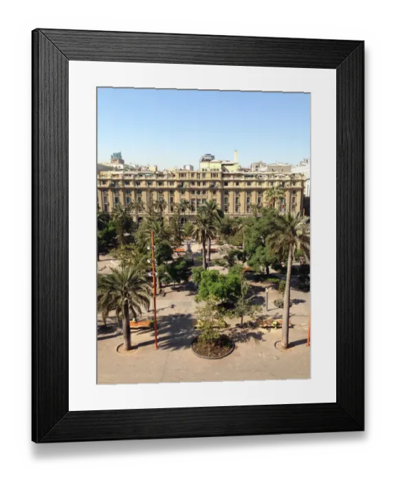 Framed Print : Capitols. Main square and government offices in Santiago, Chile Framed Print : Capitols. Main square and government offices in Santiago, Chile